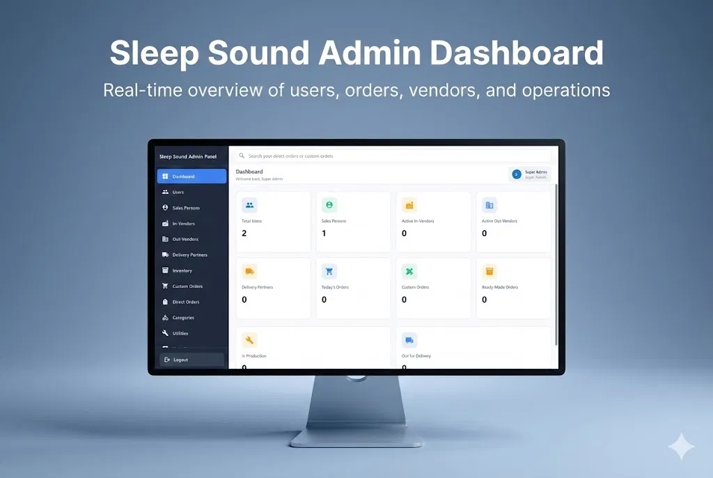 Sleep Sound Admin Dashboard